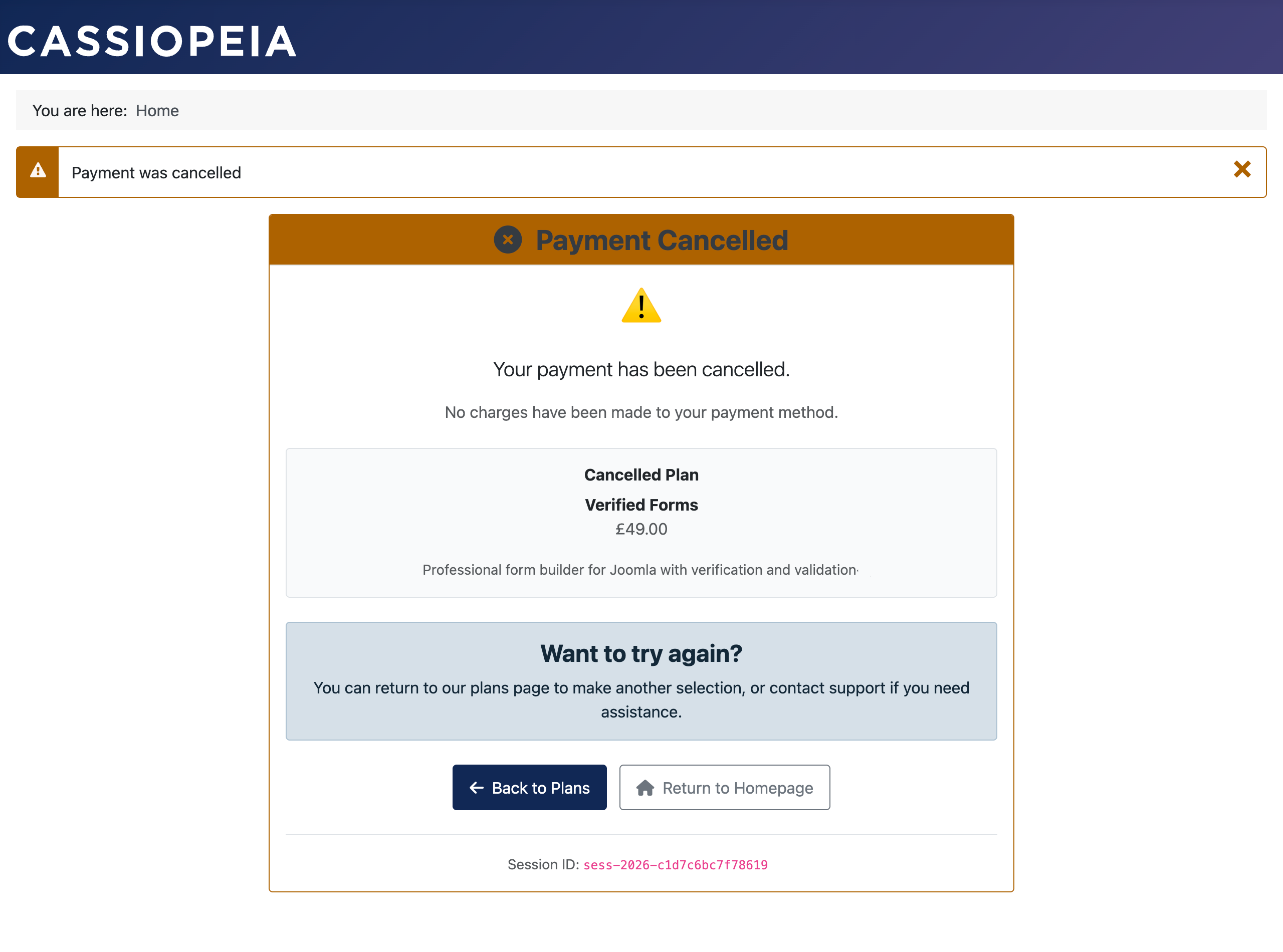 Payments via Stripe for Joomla